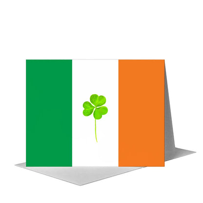 Irish Tricolour, Greeting Card (#8029C) A2 Card Front, www.printedcanvas.com