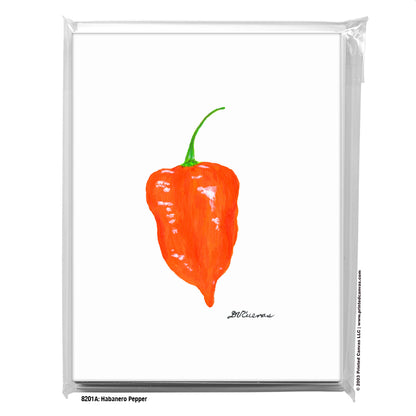Habanero Pepper, Greeting Card (#8201A)