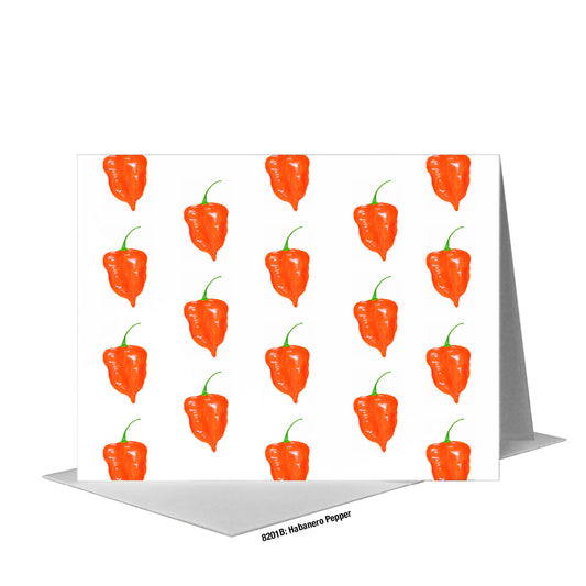 Habanero Pepper, Greeting Card (#8201B)