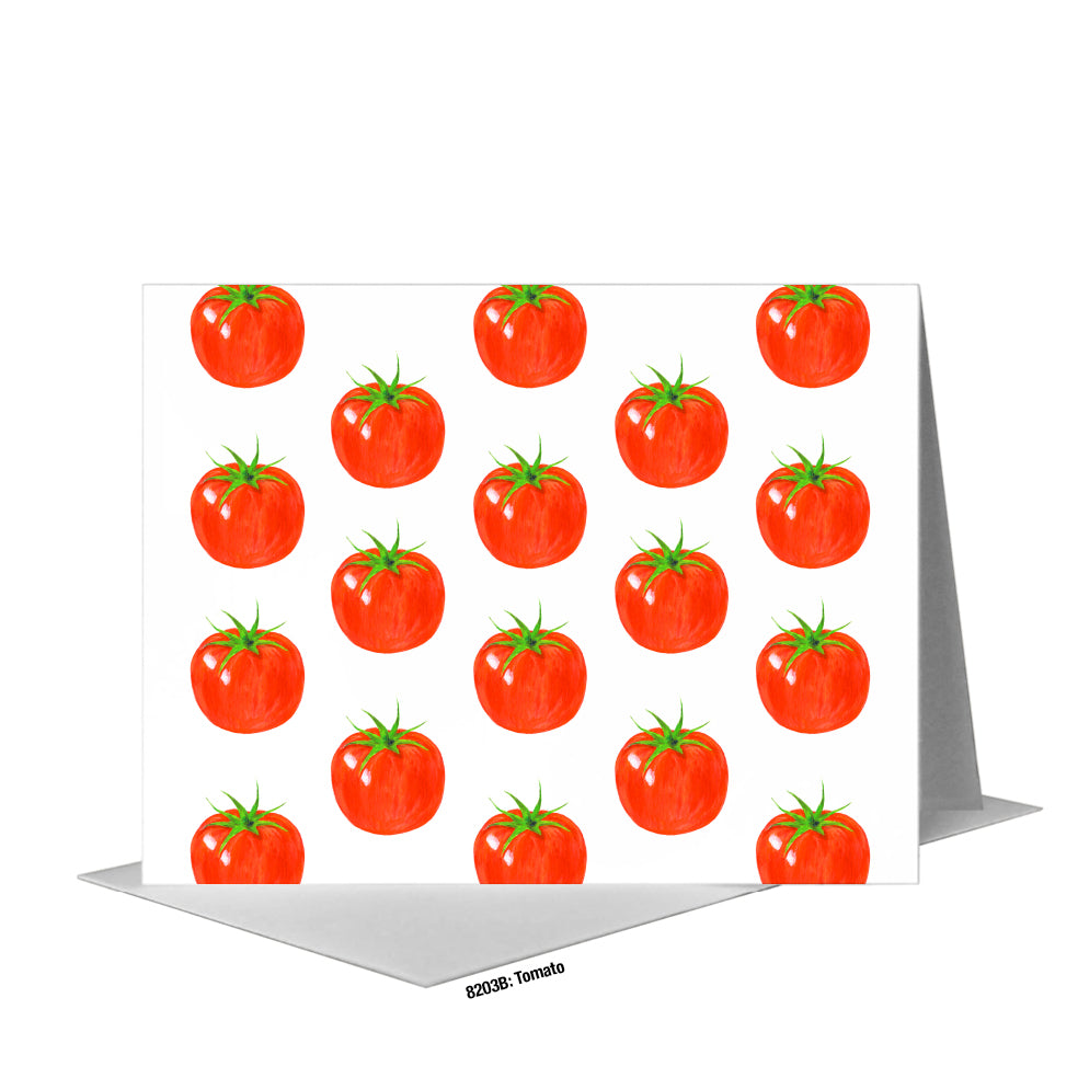 Tomato, Greeting Card (#8203B), A2 Card Front, www.printedcanvas.com