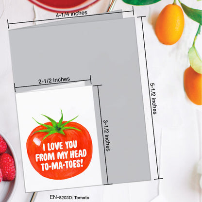 Tomato, Greeting Card (#8203D)