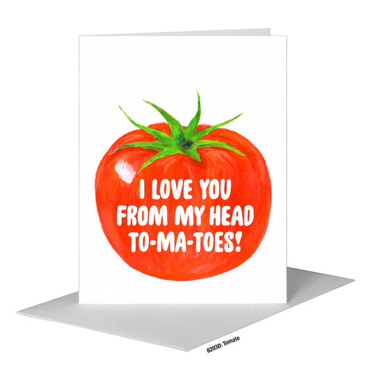 Tomato, Greeting Card (#8203D), A2 Card Front, www.printedcanvas.com