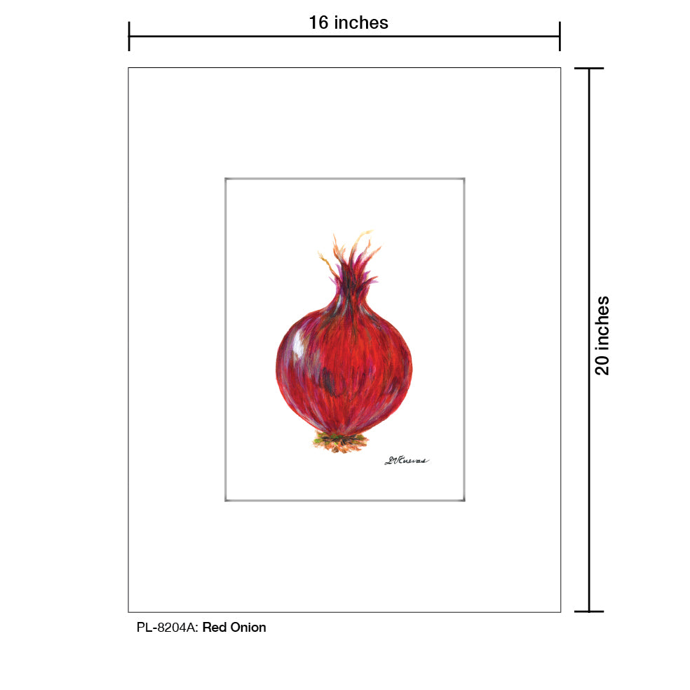 Red Onion, Print (#8204A)