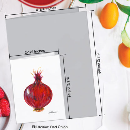 Red Onion, Greeting Card (#8204A)