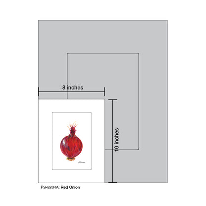 Red Onion, Print (#8204A)