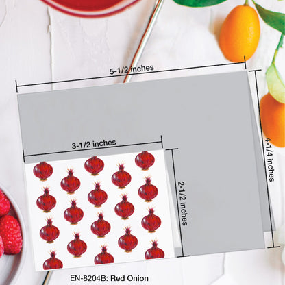 Red Onion, Greeting Card (#8204B)