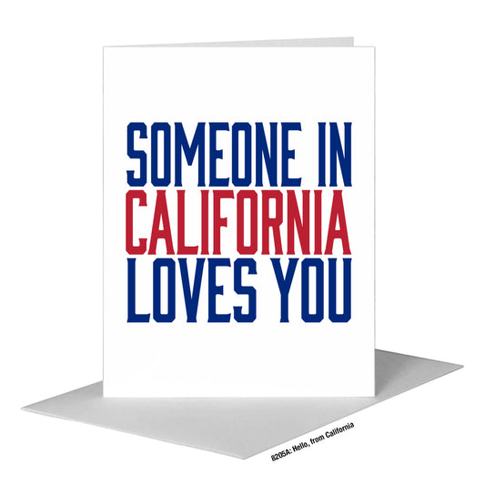 Hello, from California, Greeting Card (#8205A)