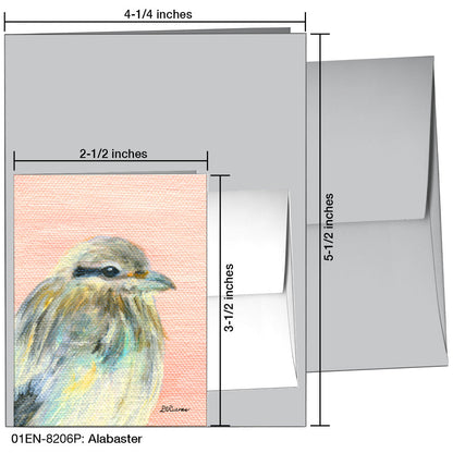 Alabaster, Greeting Card (8206P), Enclosure, printedcanvas.com