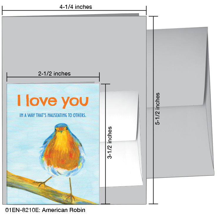 American Robin, Greeting Card (8210E)