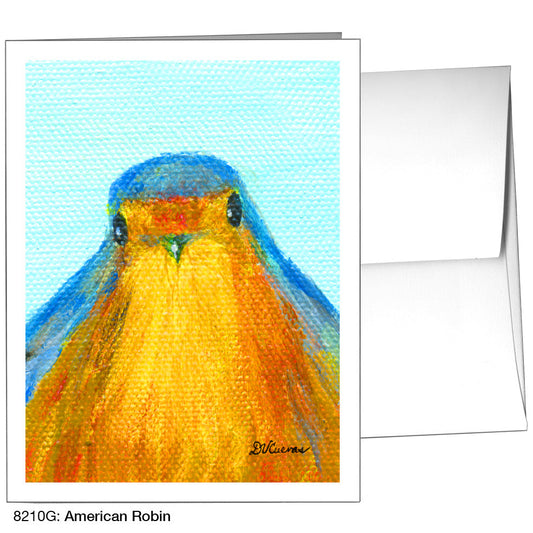 American Robin, Greeting Card (8210G), A2, printedcanvas.com