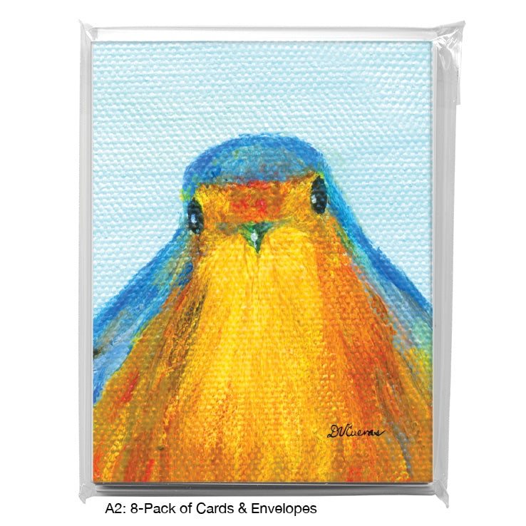 American Robin, Greeting Card (8210G), A2 Card 8-Pack, www.printedcanvas.com