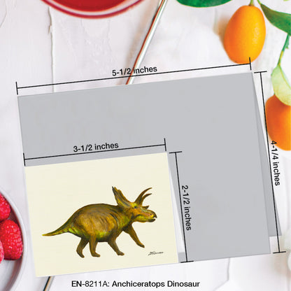 Anchiceratops Dinosaur, Greeting Card (#8211A)