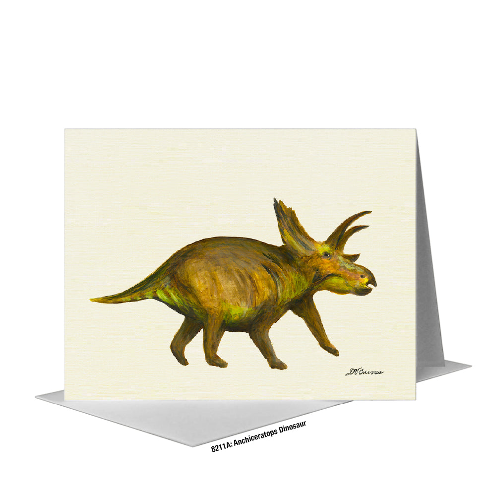 Anchiceratops Dinosaur, Greeting Card (#8211A)