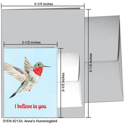 Anna's Hummingbird, Greeting Card (8213A)