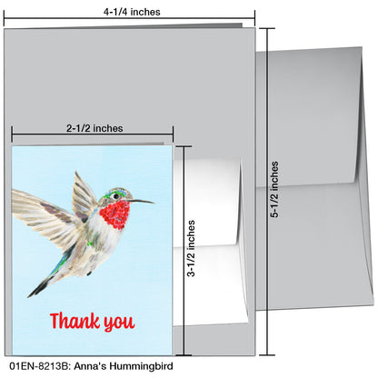 Anna's Hummingbird, Greeting Card (8213B)