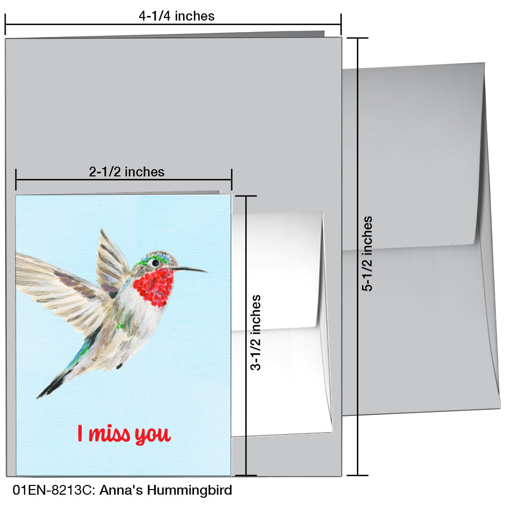 Anna's Hummingbird, Greeting Card (8213C)
