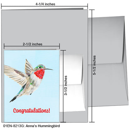 Anna's Hummingbird, Greeting Card (8213G)
