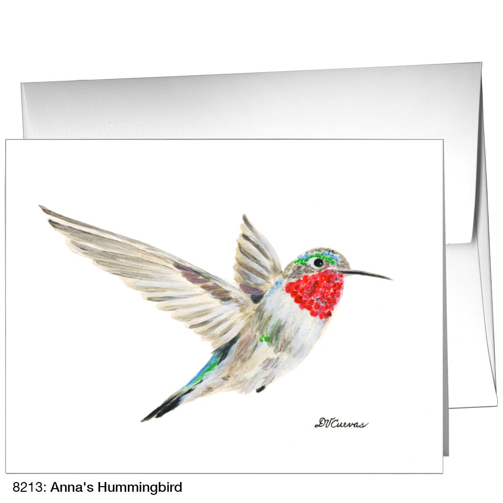 Anna's Hummingbird, Greeting Card (8213), A2, printedcanvas.com