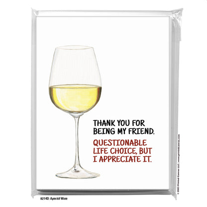Aperitif Wine, Greeting Card (#8214D)