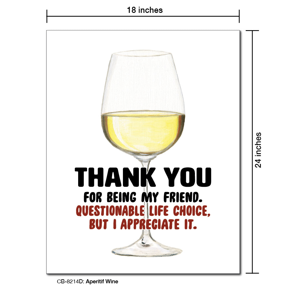 Aperitif Wine, Card Board (8214D)