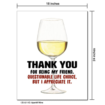 Aperitif Wine, Card Board (8214D)