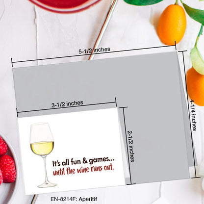 Aperitif, Greeting Card (8214F), Enclosure, www.printedcanvas.com