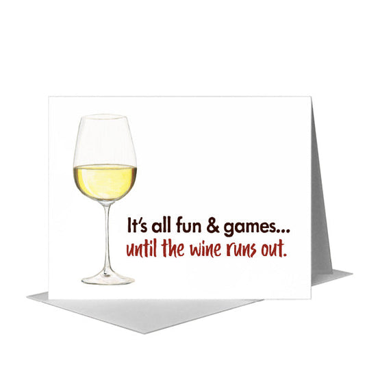 Aperitif Wine, Greeting Card (#8214F) A2 Card Front, www.printedcanvas.com
