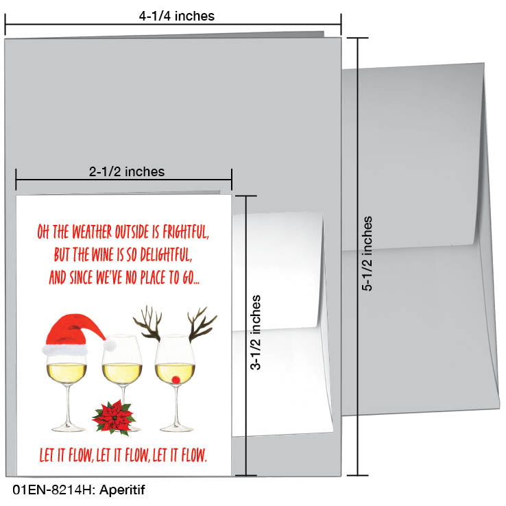 Aperitif, Greeting Card (#8214H), Enclosure Card, www.printedcanvas.com