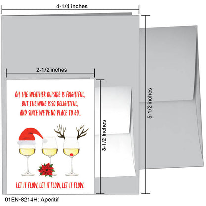 Aperitif, Greeting Card (#8214H), Enclosure Card, www.printedcanvas.com