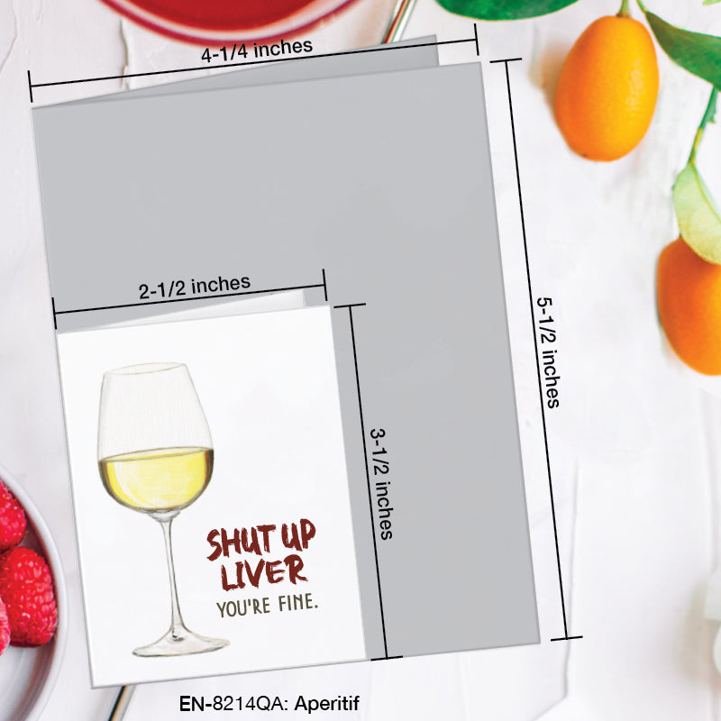 Aperitif, Greeting Card (8214QA), Enclosure, www.printedcanvas.com