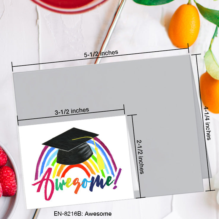 Awesome, Greeting Card (8216B), Enclosure, www.printedcanvas.com