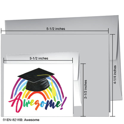 Awesome, Greeting Card (8216B), Enclosure Card, printedcanvas.com