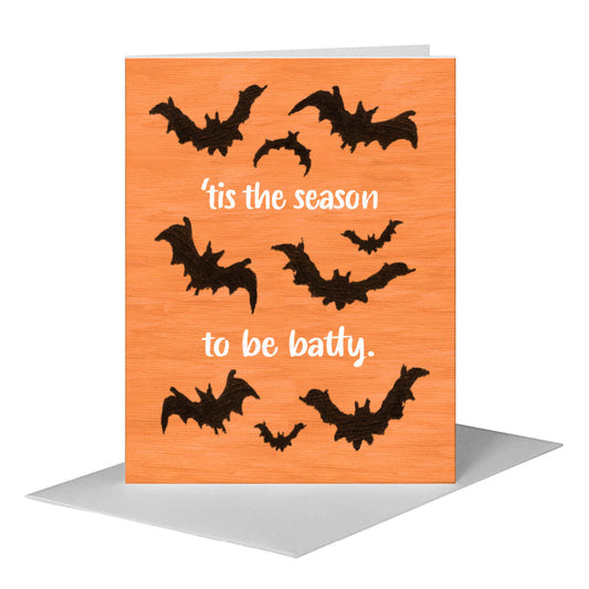 Bats, Greeting Card (#8217F) A2 Card Front, www.printedcanvas.com