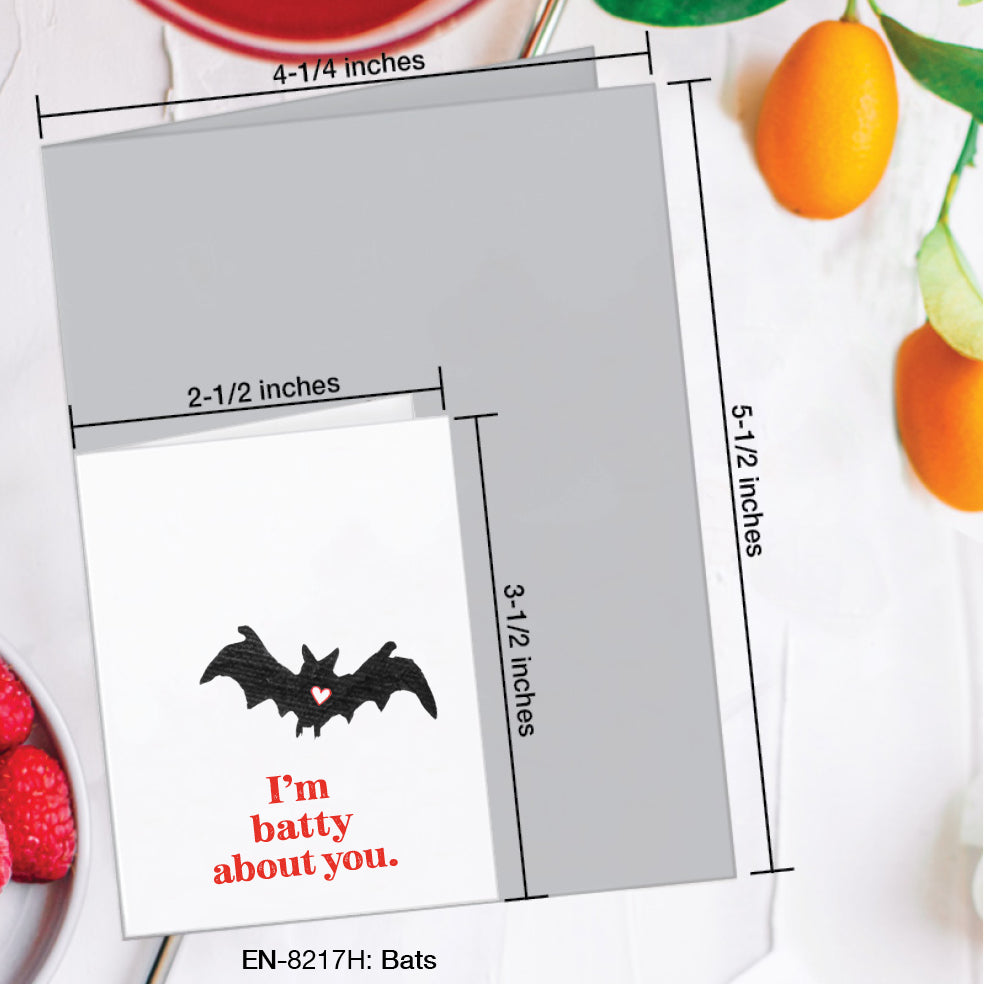 Bats, Greeting Card (#8217H)