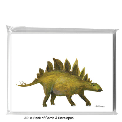 Stegosaurus, Greeting Card (8218A), A2 Card 8-Pack, www.printedcanvas.com