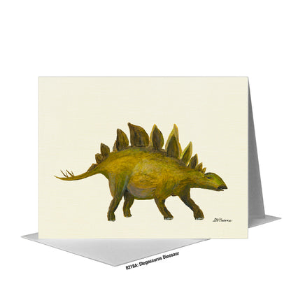 Stegosaurus Dinosaur, Greeting Card (#8218A)
