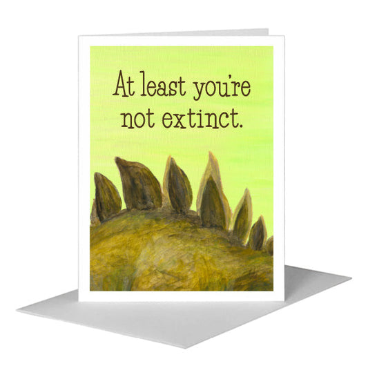 Stegosaurus, Greeting Card (#8218F) A2 Card Front, www.printedcanvas.com