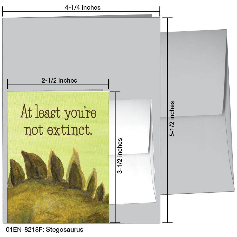 Stegosaurus, Greeting Card (8218F)