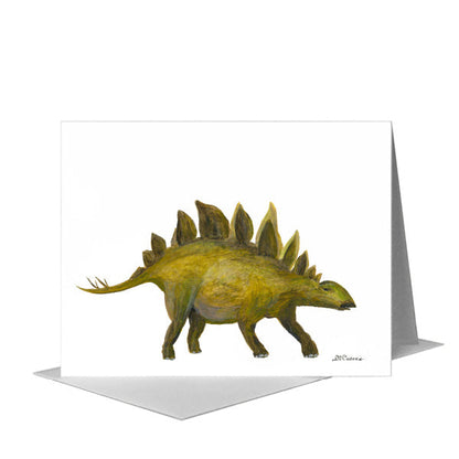 Stegosaurus, Greeting Card (#8218A) A2 Card Front, www.printedcanvas.com