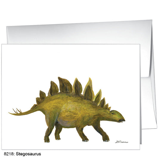 Stegosaurus, Greeting Card (8218A), A2 Card Front, www.printedcanvas.com