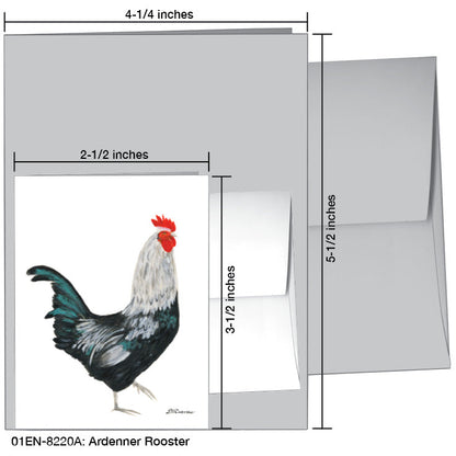Ardenner Rooster, Greeting Card (8220A), Enclosure Card, www.printedcanvas.com