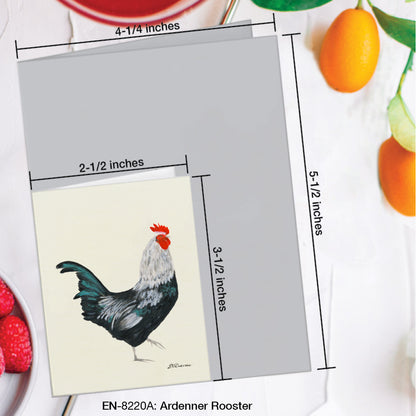Ardenner Rooster, Greeting Card (#8220A)