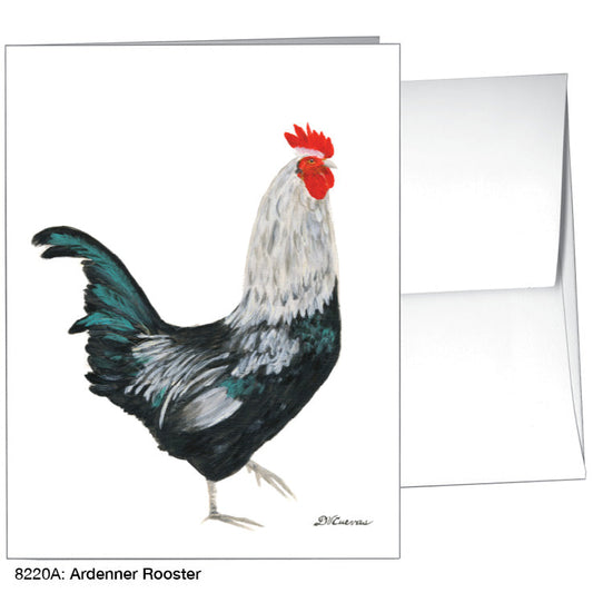 Ardenner Rooster, Greeting Card (8220A), A2 Card Front, www.printedcanvas.com