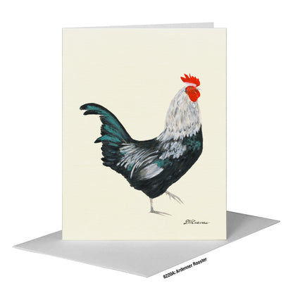 Ardenner Rooster, Greeting Card (#8220A)