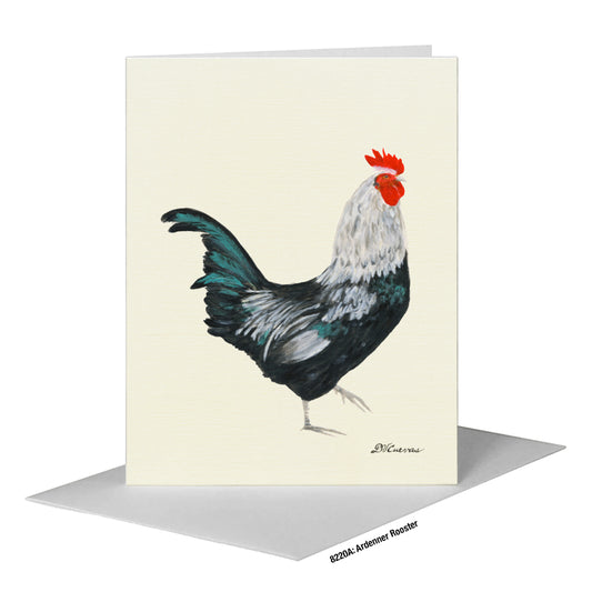 Ardenner Rooster, Greeting Card (#8220A)