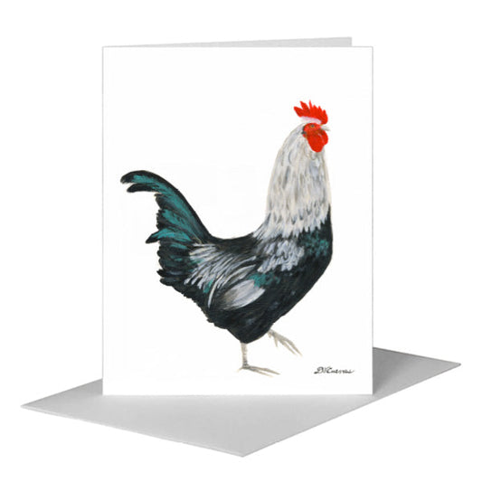 Ardenner Rooster, Greeting Card (#8220A) A2 Card Front, www.printedcanvas.com