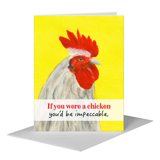 Ardenner Rooster, Greeting Card (#8220C) A2 Card Front, www.printedcanvas.com