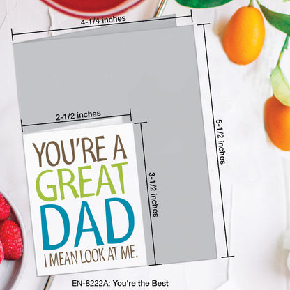 You're the Best, Greeting Card (8222A), Enclosure, www.printedcanvas.com
