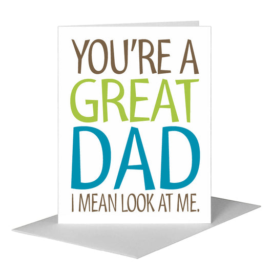 You're the Best, Greeting Card (#8222A) A2 Card Front, www.printedcanvas.com