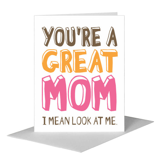 You're the Best, Greeting Card (#8222B) A2 Card Front, www.printedcanvas.com